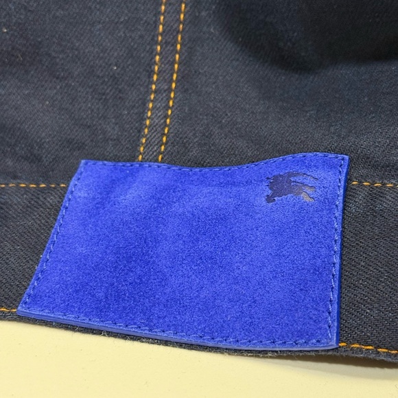 Burberry Men's Navy Denim Jacket Indigo Blue - XL - BRAND NEW - Picture 9 of 9